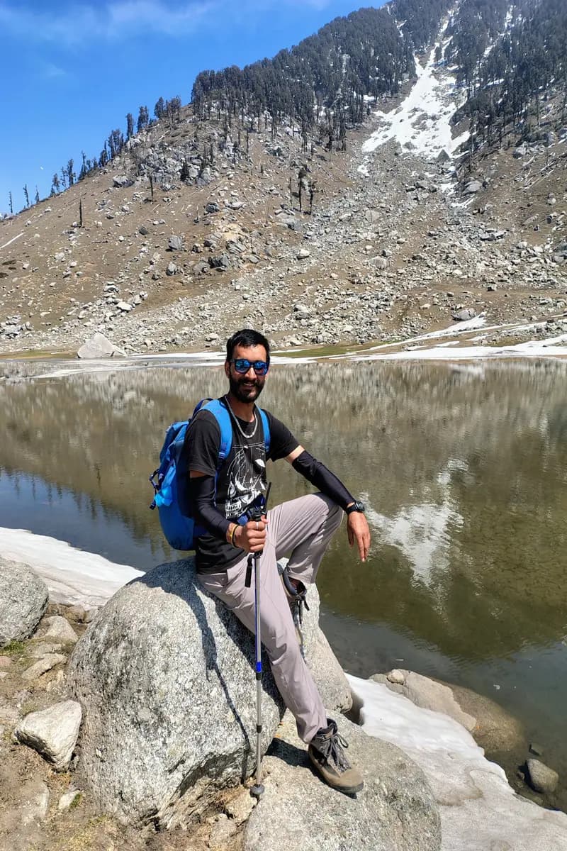 Hiker in Himachal